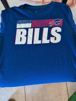 THE NIKE TEE DRI FIT BUFFALO BILLS NFL 足球 全新 有缺陷。 女式中号  — 第 1/4 张图片