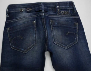 G-Star 'MIDGE STRAIGHT WMN' Dark Aged Destroy Jeans W26 L32 AU8 US4 XS - Picture 1 of 8