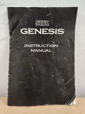 Sega Genesis Model 2 System Console Instruction Manual Booklet - WORN CONDITION - Image 1 of 4