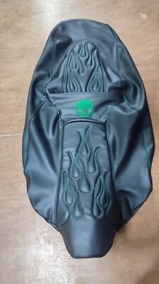 2011-2021 Harley Davidson Street/Road Glide Replacement Seat Cover Flames Design - Image 1 of 4