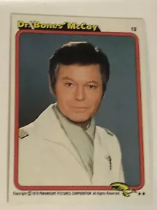 Tarjeta coleccionable Star Trek 1979 #12 Deforest Kelley - Imagen 1 de 2