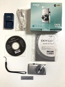 Canon IXY 600F Silver 12.1MP 8x Zoom Compact Digital Camera Working Tested W/Box - Picture 1 of 17