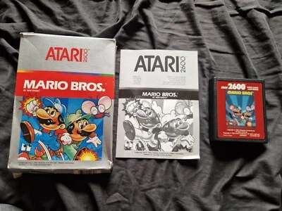 MARIO BROS  Atari 2600 Game SILVER BOX - Image 1 of 4