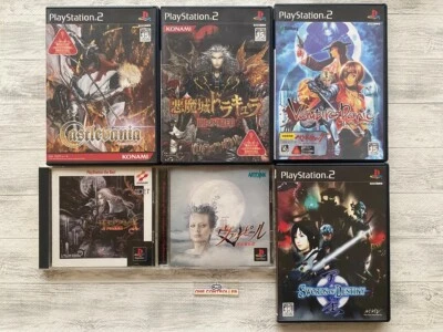 SONY PS 1 2 Akumajo Dracula X & Castlevania & Vampire Legend & Panic & Tensei - Image 1 of 4