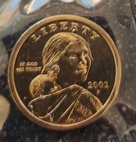 2002 "P" SACAGAWEA NATIVE AMERICAN DOLLAR IN MINT SET HOLDER - SHIPS FREE IN USA Cover