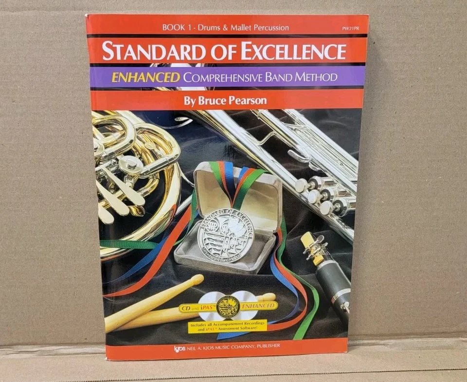 Drums and Mallets Percussion Standard Of Excellence Book 1 Band Method Music New - Image 1 of 1
