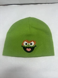 Seltene Rarität Sesamstraße Beanie Oscar The Grouch grün Beanie Mütze 2004 Sesamstraße - Bild 1 von 10