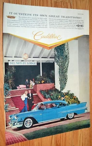 1958 CADILLAC FLEETWOOD 60 SPECIAL ORIGINAL LARGE VINTAGE ADVERTISEMENT AD 58 - Picture 1 of 1