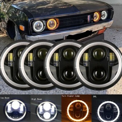 4X 5,75 pulgadas 5 3/4 faros LED DRL intermitente para Toyota Celica 1972-1979 EE. UU. Foto 1 de 4