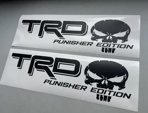 TRD 4x4 Punisher SET OF 2 Decal Toyota Tacoma Tundra Sticker Vinyl Decal Sticker - Bild 1 von 3