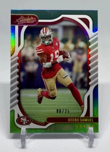 Deebo Samuel 2022 Absolute Spectrum GREEN /25 #58 San Francisco 49ers - Picture 1 of 3