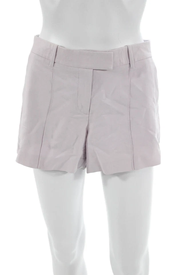 Theory Unisex Silk Pink Hook & Eye Designer Shorts Size 6 - Image 1 of 4