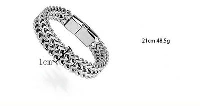 Längenverstellbares Urban Armband mit markanten Nieten und Kettenfunktionen - Bild 1 von 4