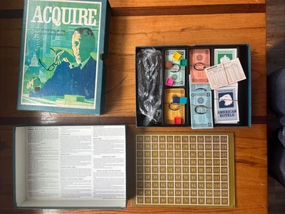Vintage 1962 Acquire Avalon Hill Leisure Time Financial Games Factory A - Image 1 of 4