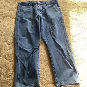 Wrangler 3K Relaxed Mens 38x30 Blue Jeans - Picture 1 of 7