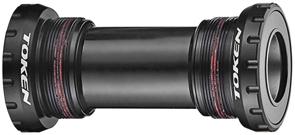 Token TK878 Threaded Bottom Bracket - English, Shimano HollowTech II, Black - Image 1 of 1