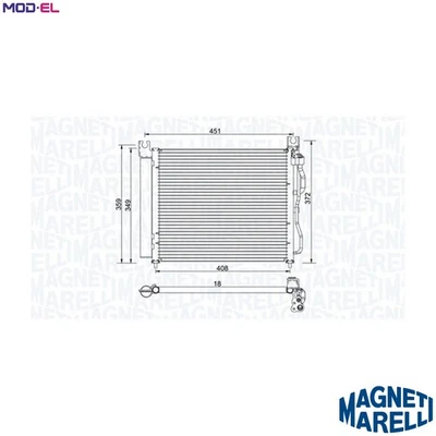CONDENSER AIR CONDITIONING 350203952000 FOR KIA D3FA 1.1L 3cyl MORNING I 1.0L - Image 1 of 4