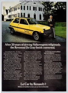 Renault Le Car Conversion Volkswagen Hatchback Vintage 1979 Advertisement - Picture 1 of 5