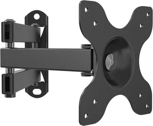 WALI TV Wall Mount Articulating LCD Monitor Full Motion 15 inch 1 Pack, Black - Picture 1 of 8