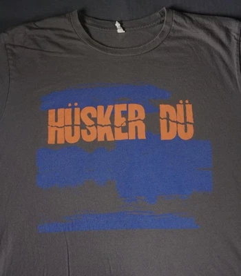 Camisa Husker Du Para Hombres 2XL Gris Azul Naranja Banda Punk Rock Camiseta Bob Molde Foto 1 de 4