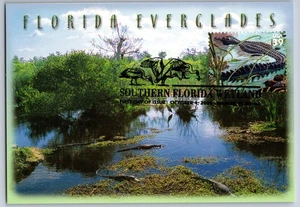 #4099i Southern Florida Wetland American Alligator FDC Maxi Card w/Pict Cancel - Picture 1 of 2