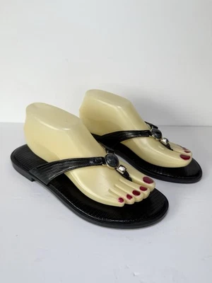 Sandalias Naturalizer Larissa Chanclas Negras Talla 8.5 Joyas Foto 1 de 4