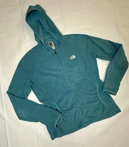 North Face Kapuzenjacke mit Reißverschluss tailliert Damen große grüne Daumenlöcher - Bild 1 von 8