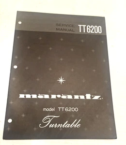 Marantz TT 6200 Turntable Service Manual - Original TT6200 - Picture 1 of 7