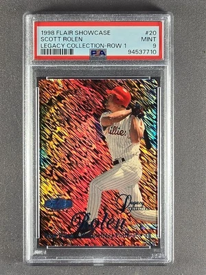 1998 Flair Showcase Legacy Collection Row 1 Scott Rolen /100 PSA 9 POP 3 — 第 1/2 张图片