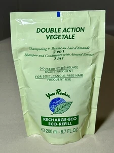 Yves Rocher Double Action Vegetable Shampoo & Conditioner w/Almond Ext~6.7 fl.oz - Picture 1 of 4