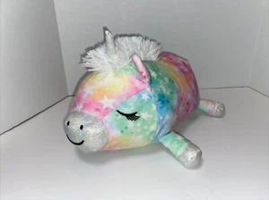 Kellytoy Squishmallow Justice Exclusive LUNA Unicorn 10" Cotton Candy Scent - Picture 1 of 12