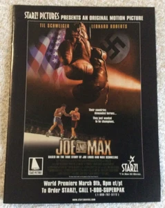 Joe and Max Movie Boxing Vintage Print Ad 2002 A-5 - Bild 1 von 1
