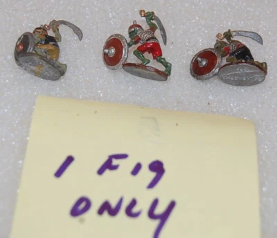 DE COLECCIÓN 1979 RAL PARTHA ORC GOBLIN? W CIMITARRA Y ESCUDO PINTADO NECESITA BASE FLOCK Foto 1 de 4