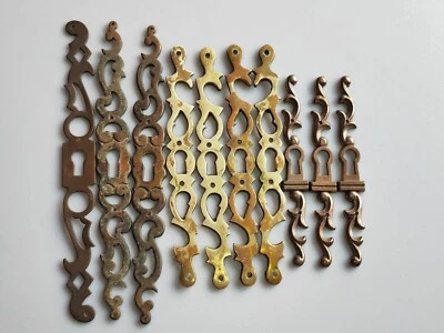 10 ANCIENNES ENTREES DE SERRURE rénovation restauration meuble ancien QC16 - Photo 1/4