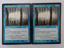 MTG 2x Fog Elemental Weatherlight EX