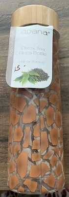 APANA Botella de té de desintoxicación de vidrio con infusor 18 oz Foto 1 de 4