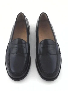 COLE HAAN Dress Loafers Slip On Shoes Shiny Black Moc Toe  Men's US 9 EU 42 $180 - Picture 1 of 7