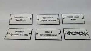 Emalie Schilder 6 Stk. ca 40er Jahre - Bild 1 von 2