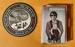 JIM BOB / Carter USM: WHO DO WE HATE TODAY? NEW RED CASSETTE & SIGNED BEER MAT - Picture 1 of 2