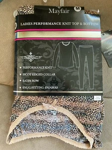 BRAND NEW Mayfair Ladies Performance Knit Top & Bottom (Size: M Pajamas) - Picture 1 of 4