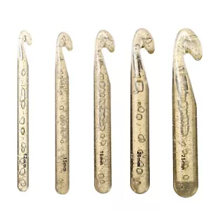 SUNLAND Crochet Hooks set of 5 size,12mm,15 mm,18mm,20mm,25mm for Shag Rug - Picture 1 of 5