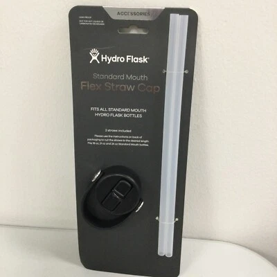 HYDRO FLASK Standard Mouth FLEX STRAW CAP w/ Two Replacement Straws - Image 1 of 3