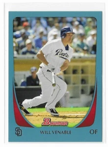 Will Venable 2011 Bowman Blue #105 /500 San Diego Padres Topps Parallel Insert - Picture 1 of 2