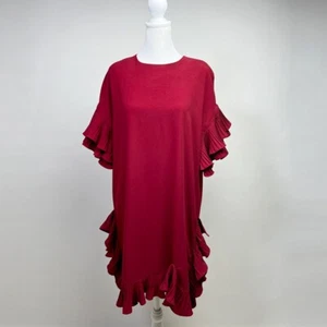 Rotes ausgestelltes Kleid | Größe S | lässige Eleganz | leicht getragen - Bild 1 von 7