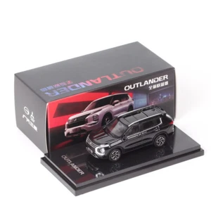 1/64 Scale Mitsubishi Outlander Crossover SUV 2023 Car Diecast Model Toy Black - Picture 1 of 15