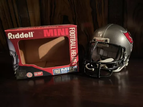 TAMPA BAY BUCCANEERS NFL Riddell 3 5/8 Helmet In Original Box W/ Mouthguard Cover