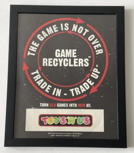 Vintage 1996 Toys R Us Video Games Print Ad Poster Framed 8x10 Art Rare Original - Picture 1 of 4