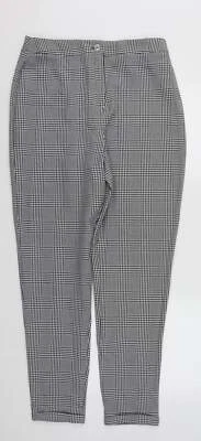 Boo Womens Plaid Polyester Blend Trousers Size 12 L30 in - Image 1 of 4