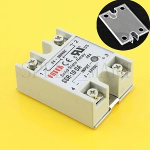Solid State Relay DC-AC SSR-10DA 10A 3-32VDC To 24-380V AC Module Fast Switching - Picture 1 of 6