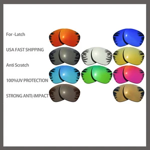 Lentes polarizadas de repuesto de EE. UU. para gafas de sol antiarañazos Oakley Latch OO9265 - Imagen 1 de 15